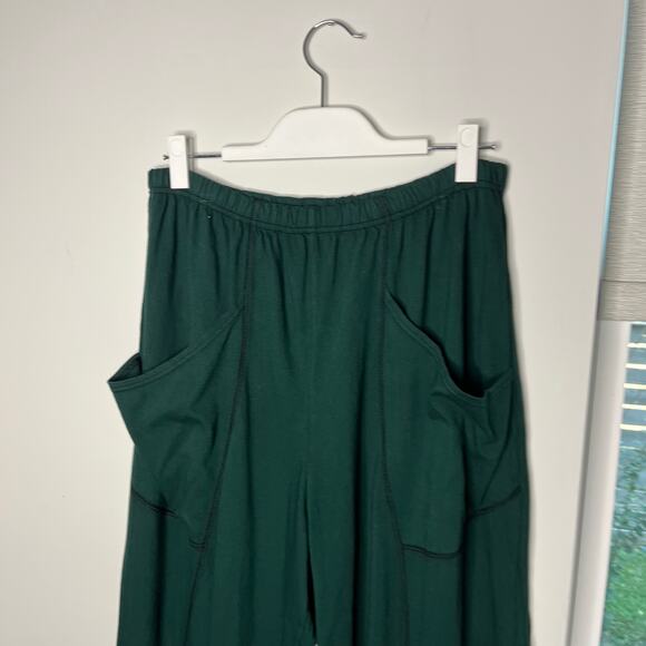 Cynthia Ashby Women's Pants Sz Large Baggie Cuff Green Lagenlook Urban Boho NWT - Picture 4 of 9